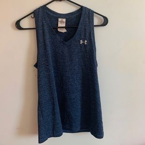 Blue under armor tank top